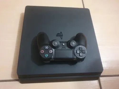 PlayStation 4 Slim - Console e controle originais
