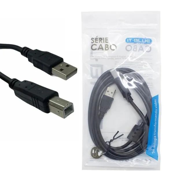 Cabo Usb para Impressora 1,8m It-Blue