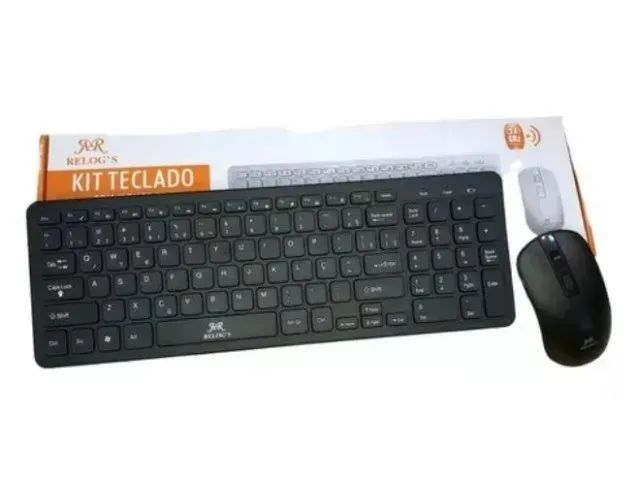 Wireless Keyboard with Wireless Mouse Kb-520 Black64352267210626120