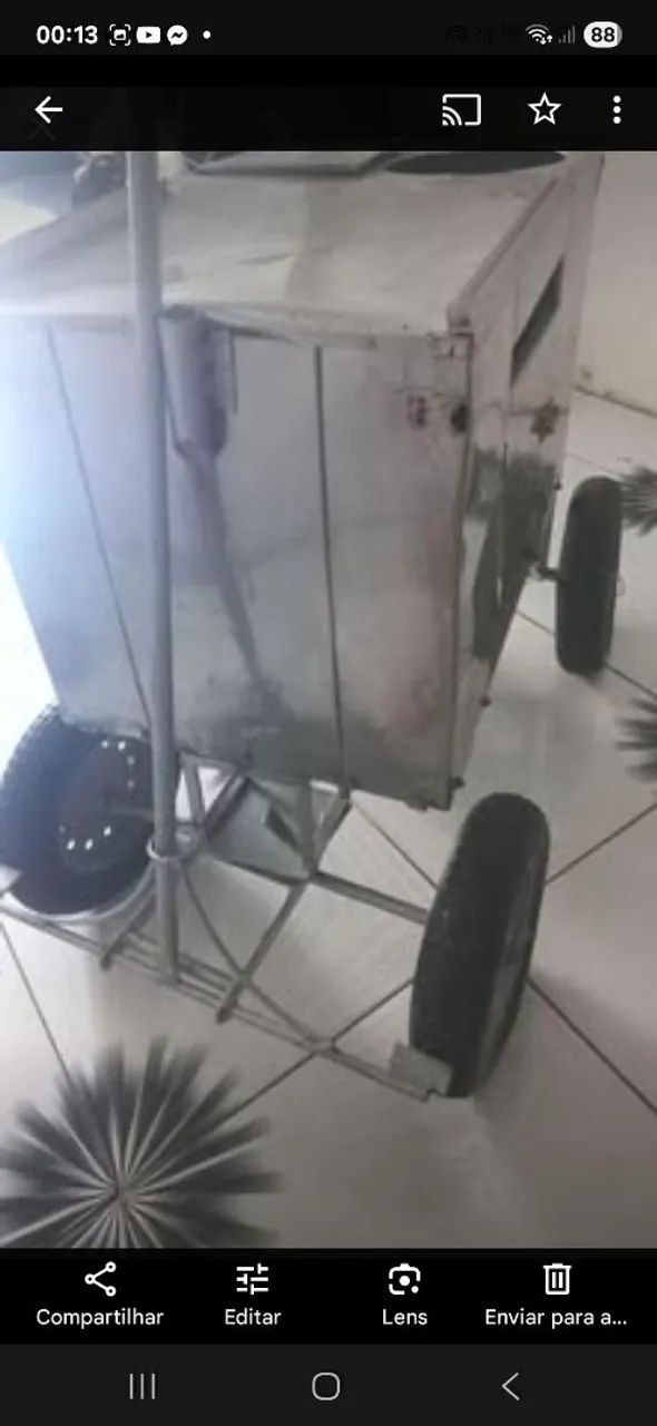 Carrinho de hotdog e lanches em Inox estado de novo leiam a descrição $750 - Foto 5