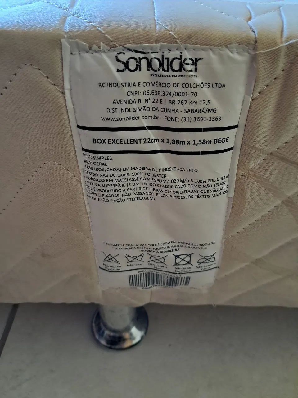 Box casal Sonolider Excellent - Sem Colchão  - Foto 2