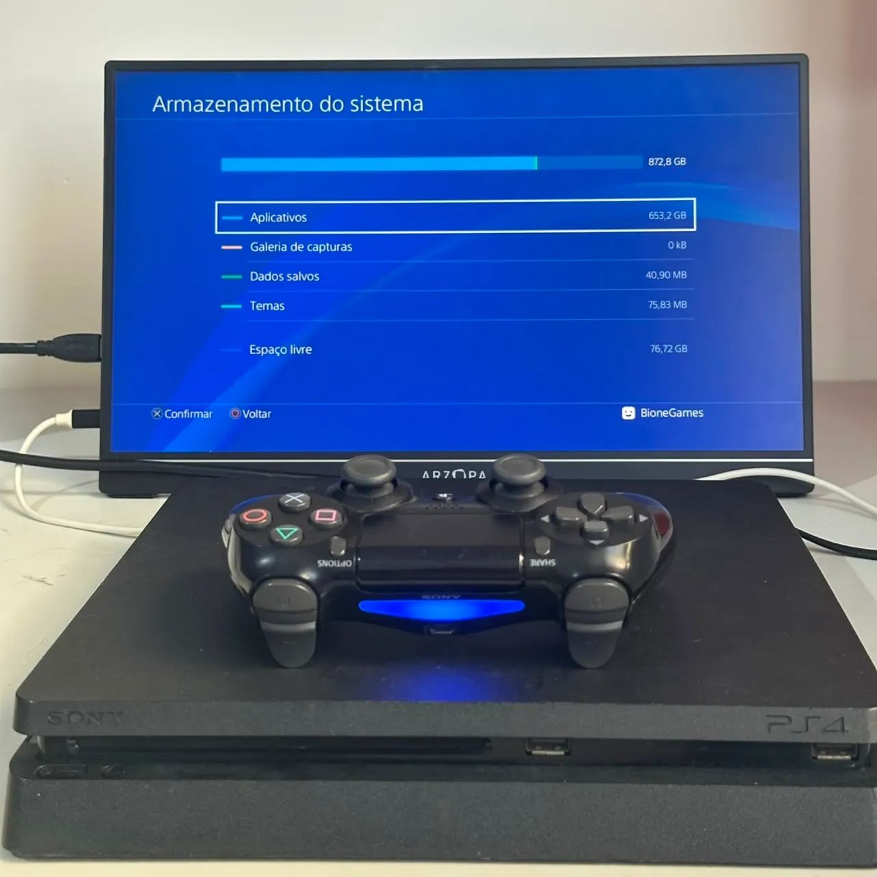 Ps4 slim 1Tb Desbloqueado Usado  - Foto 4