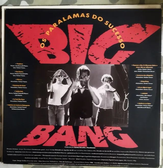 Vinil LP Os Paralamas Do Sucesso - Big Bang (1989) Pop Rock / Ska / Reggae - Foto 3