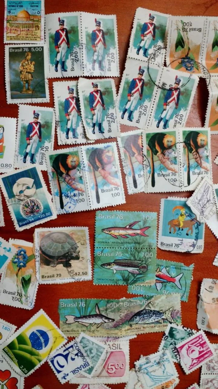 Coleção de selos antigos - Foto 2