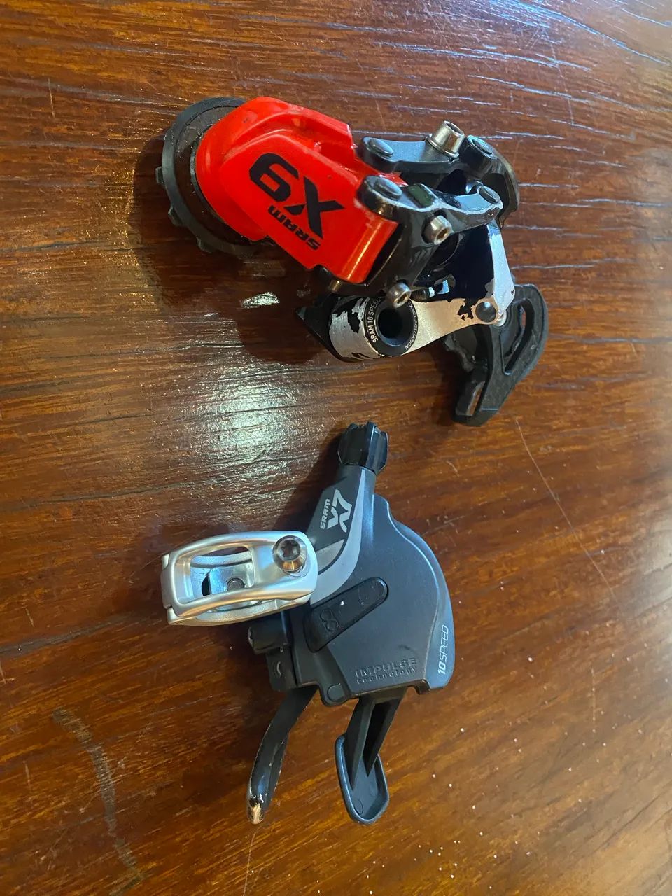 Câmbio Sram X9 red com trocador X7 10V - Foto 3