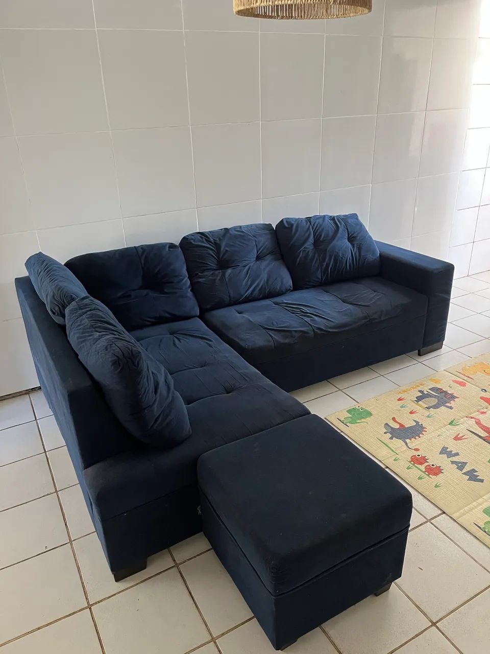 Sofá de canto com chaise 6 lugares - Foto 2
