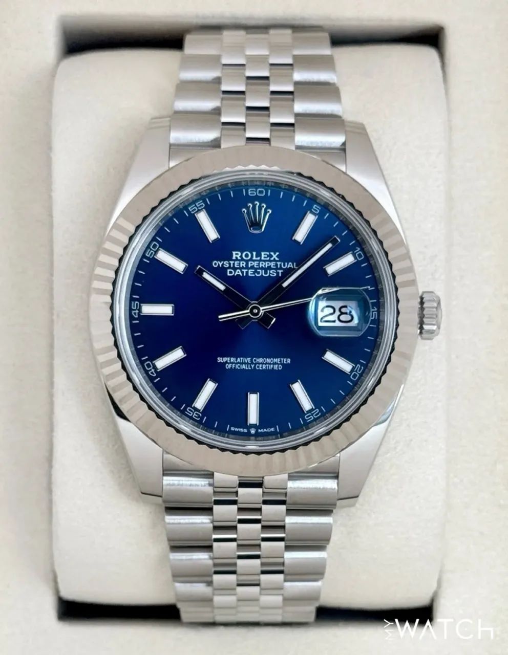 Relógio Datejust Jubilee Azul 41mm Automático super premium