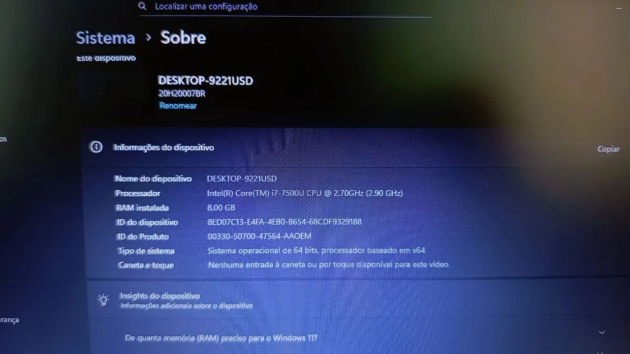 Notebook Lenovo ThinkPad i7 NVIDIA 940MX 8Gb RAM 256Gb SSD - Parcelo em até 12x - Foto 6