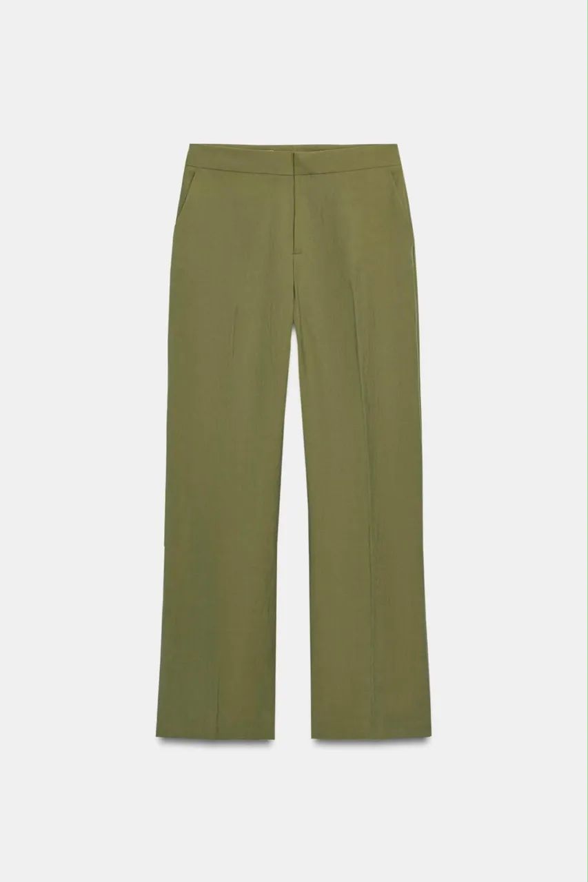 Calça Verde alfaiataria - Zara - Nova 