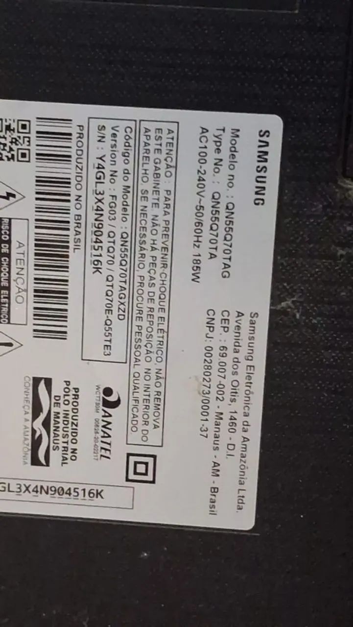 Tv Samsung com defeito  - Foto 3