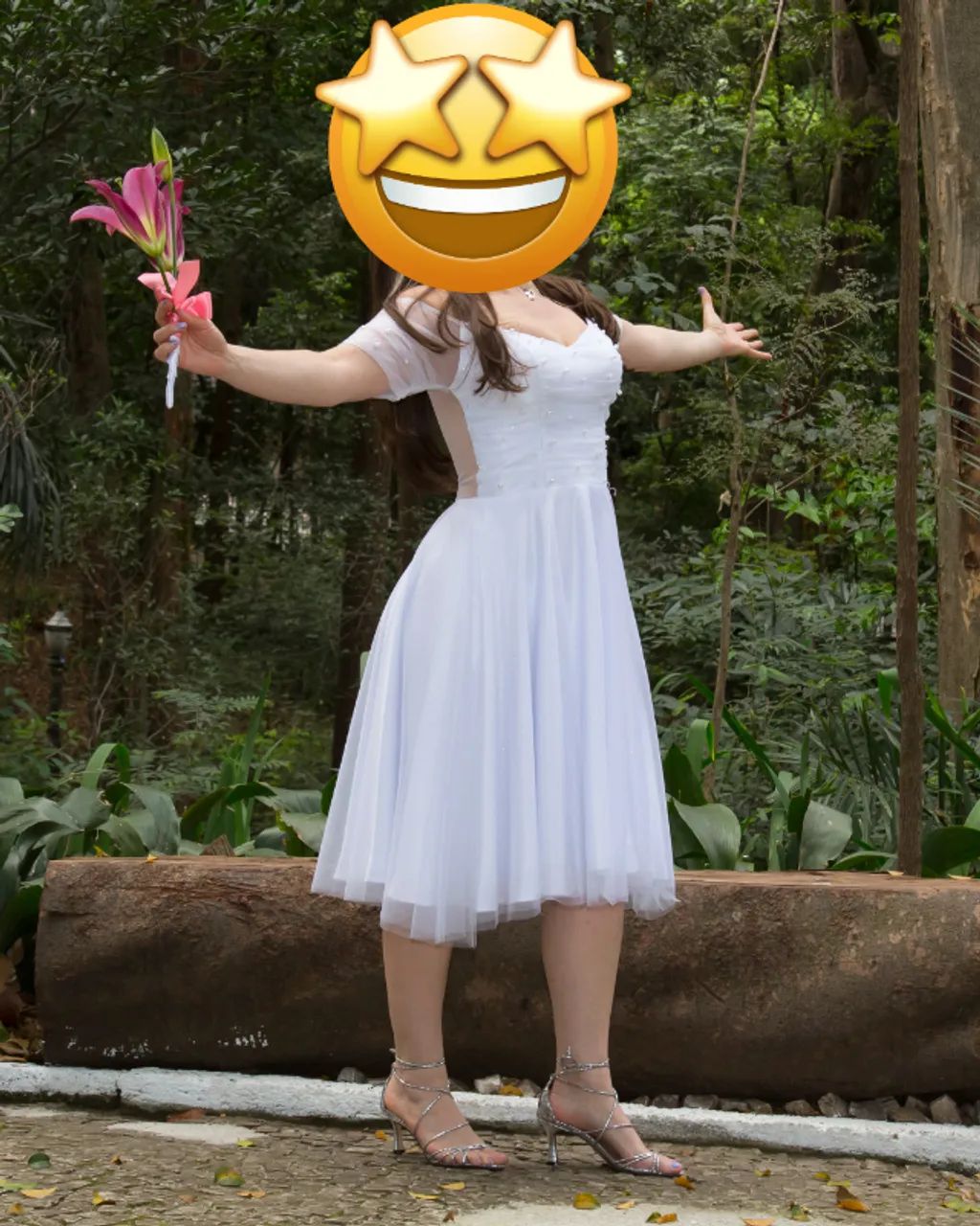 Vestido de Noiva Elegante em Tule com Pérolas ? Leve, Sofisticado e Atemporal - Foto 4