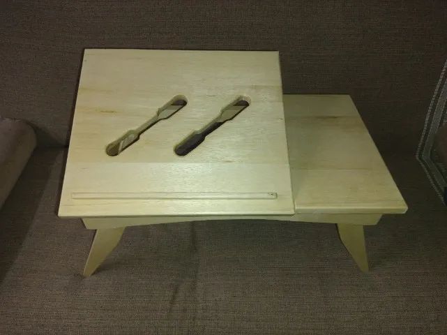 Mesa articulada de madeira maciça para notebook  - Foto 2