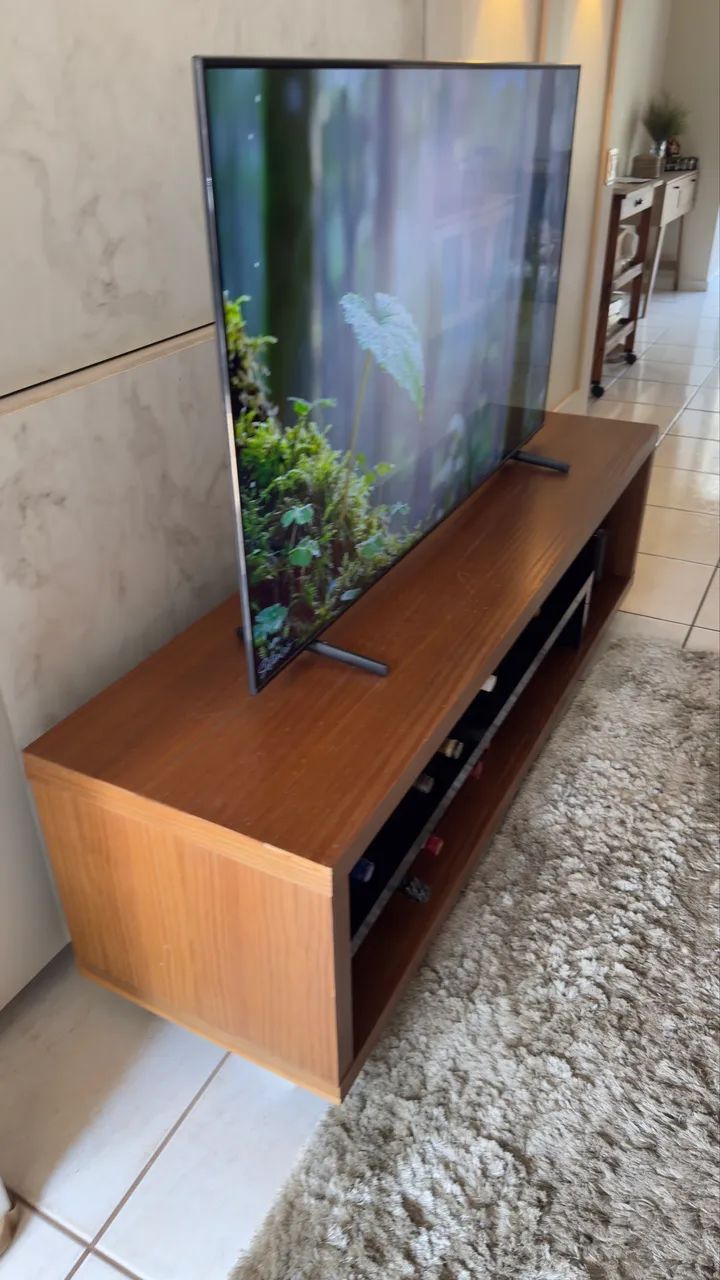 Rack + Painel de TV em Madeira Maciça - Foto 4