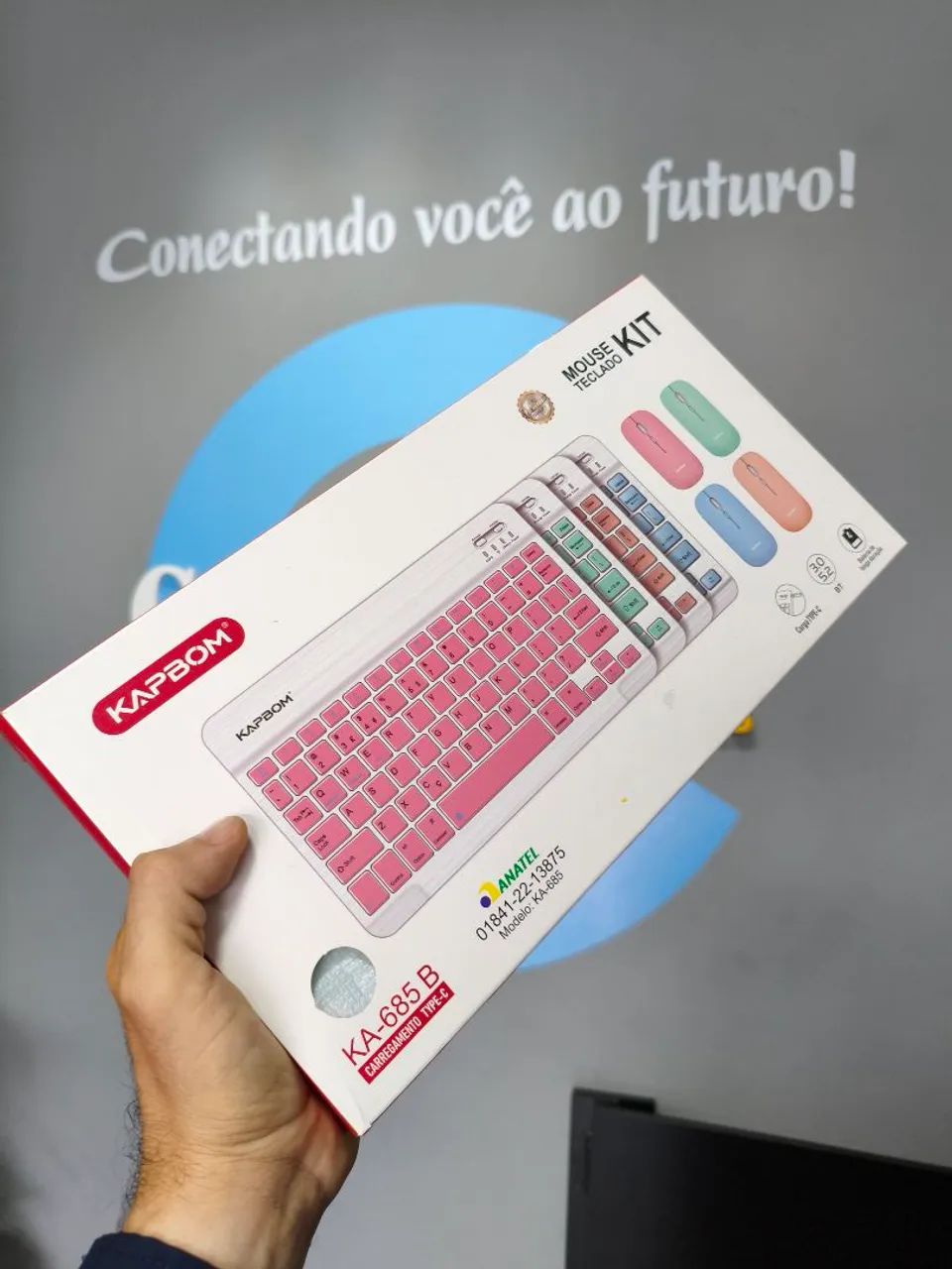 TECLADO E MOUSE SEM FIO