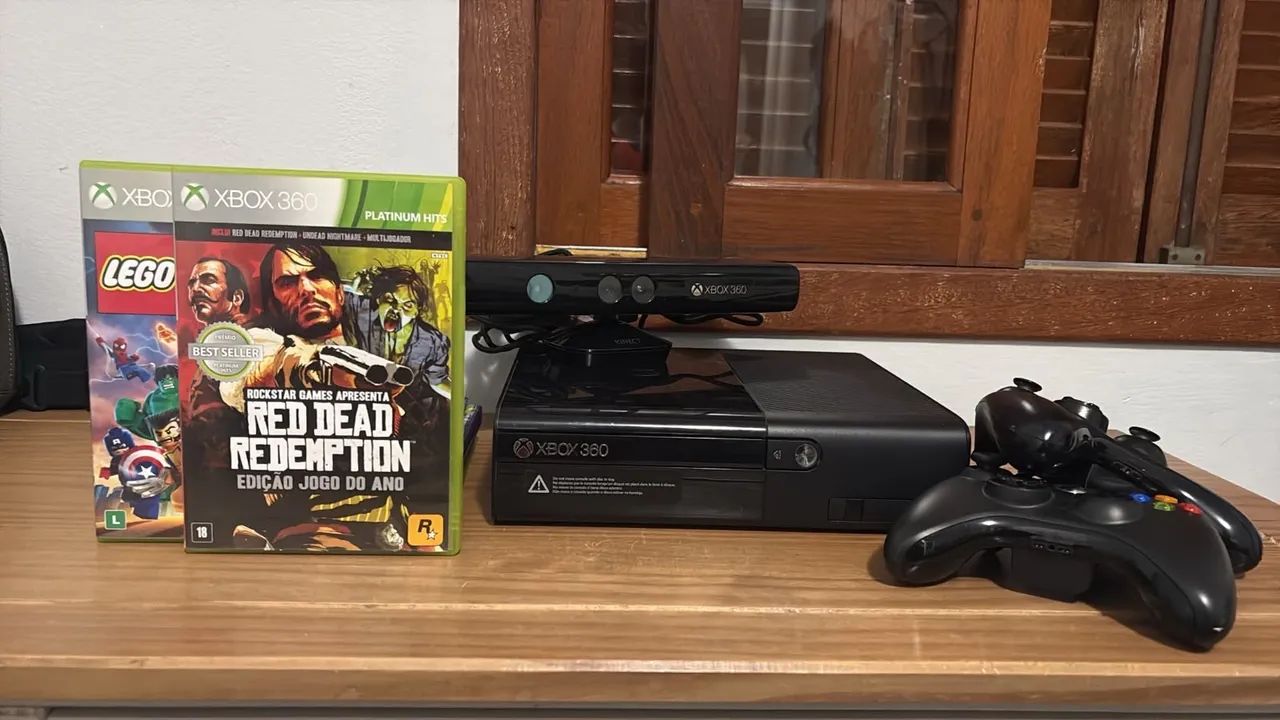 Xbox 360 E 500GB + Kinect + 2 Controles Originais - Foto 4