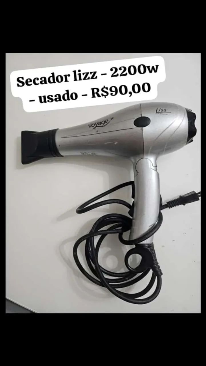 Secador de cabelo (valores nas imagens)
