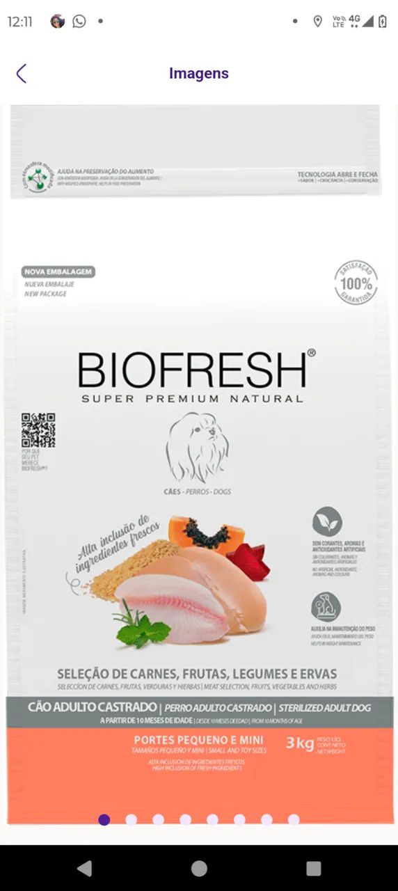 Ração Biofresh 