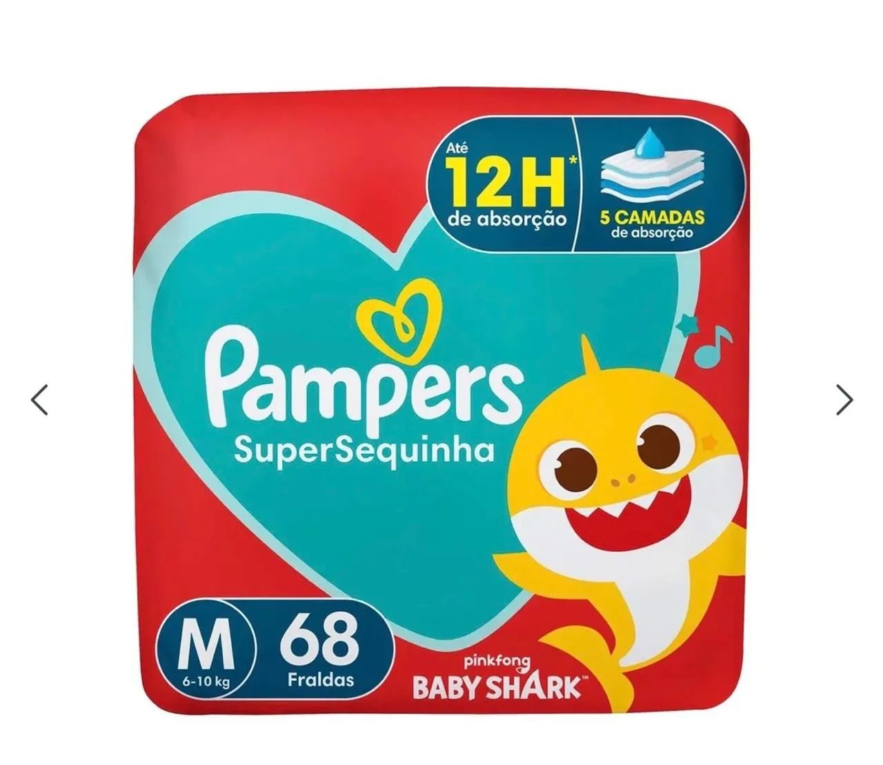 FRALDA PAMPERS TAMANHO M 