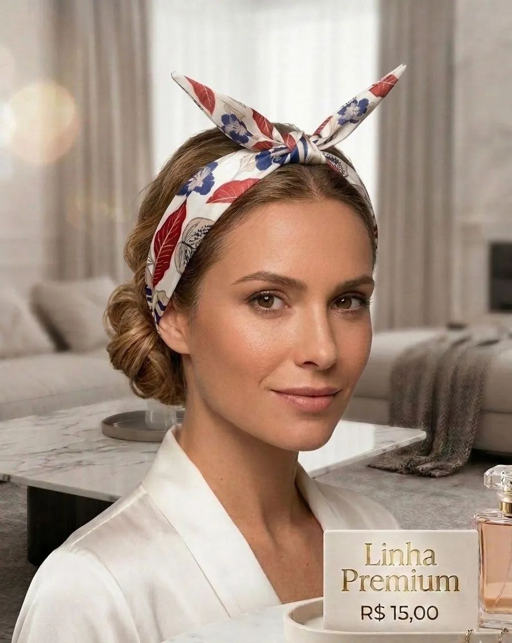 Faixa de cabelo estilo retrô fashion - Foto 4
