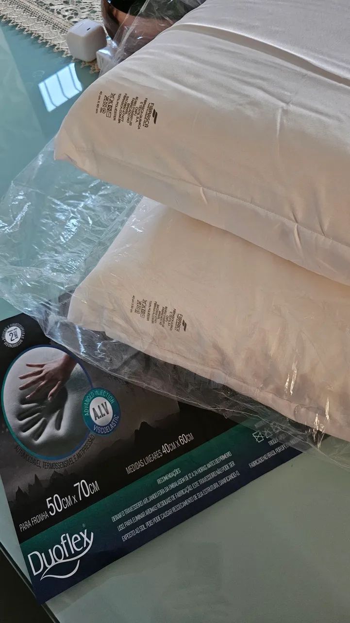 Travesseiros novos, sem uso.  - Foto 3
