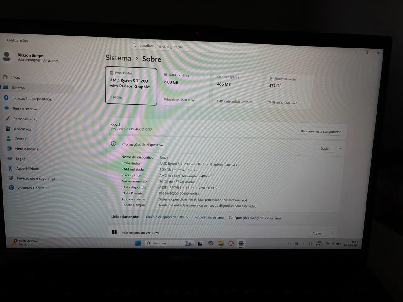 NOTEBOOK ASUS VIVOBOOK GO  - 2300 - Foto 4
