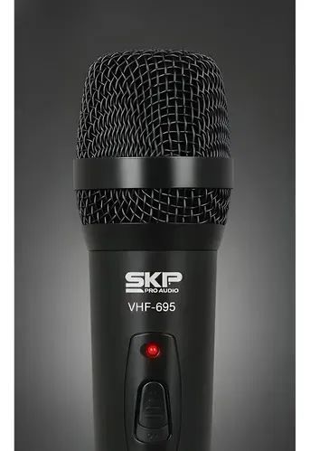 Microfone sem fio VHF 695 para eventos e apresentações Novo - Foto 3