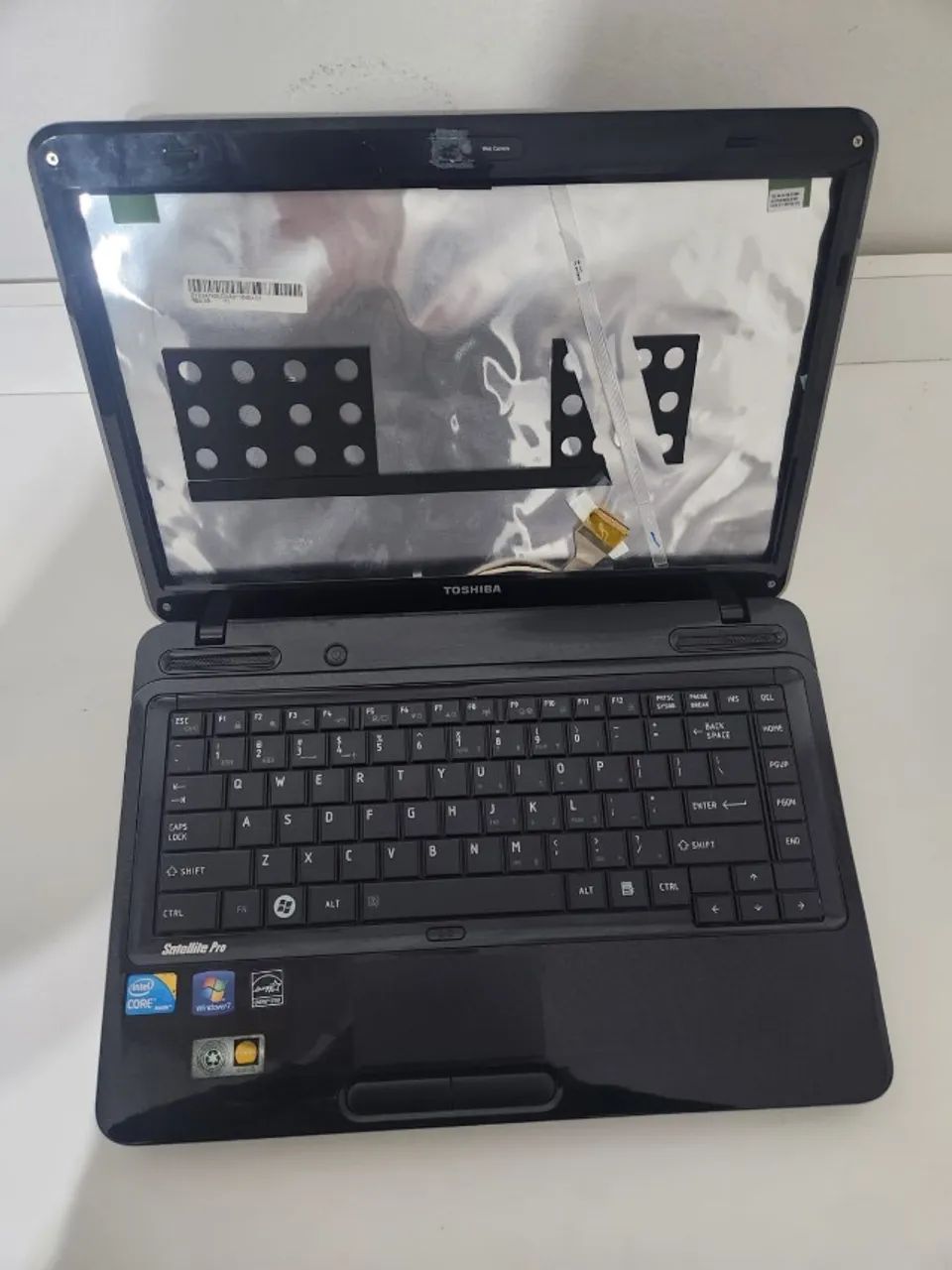 Notebook Toshiba Satellite Pro processador  Core i3 - Carcaça Cpmpleta