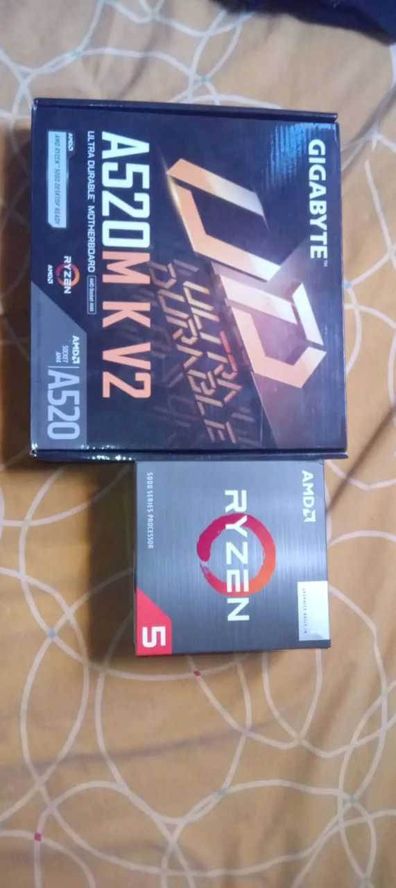 Kit Upgrade: Processador Ryzen 5 5600GT + Placa-mãe Gigabyte A520M K V2