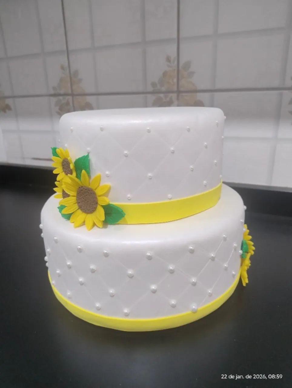 Bolo Fake Girassol Maciço - Foto 4