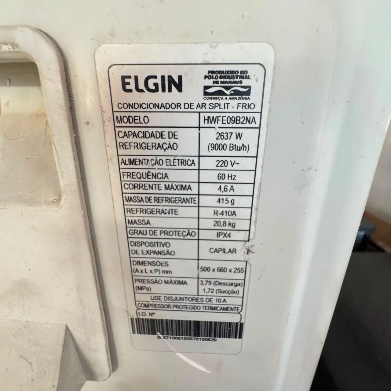 AR CONDICIONADO ELGIN SPLIT 9.000 BTU - Foto 5