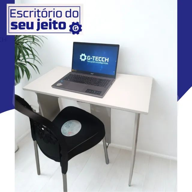 Birô Multiuso NOVA Mesa de Escritório Escrivaninha para Notebook Estudo Computador Office - Foto 2