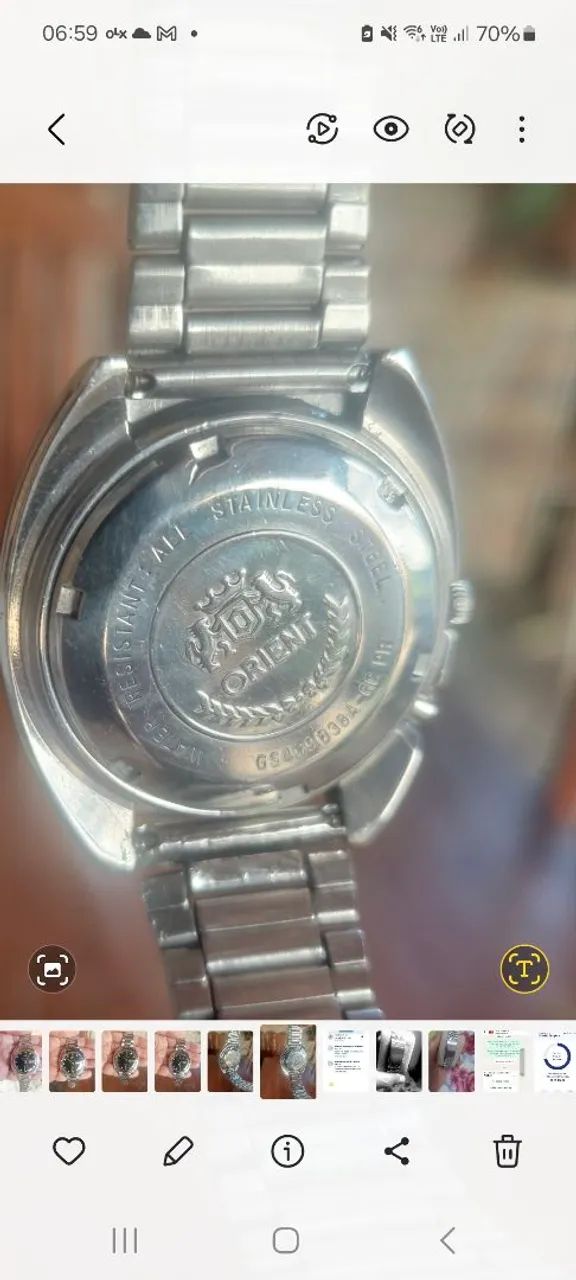 RELÓGIO ORIENT CRYSTAL AUTOMÁTICO JAPAN - Acessórios - Nova