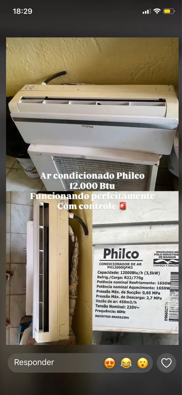 Ar condicionado Philco 
