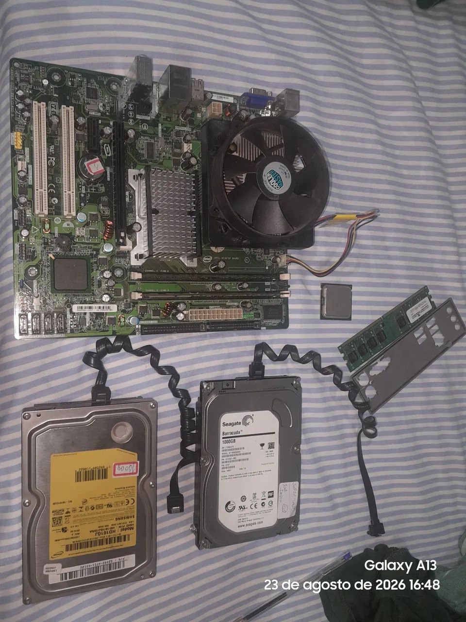 Placa mae intel 775 kit core2quad