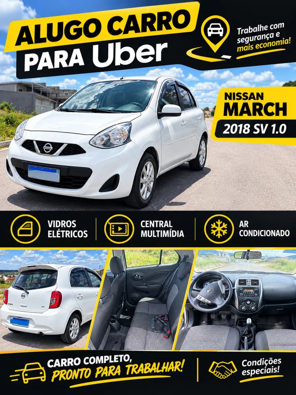 Alugo carro para Uber 