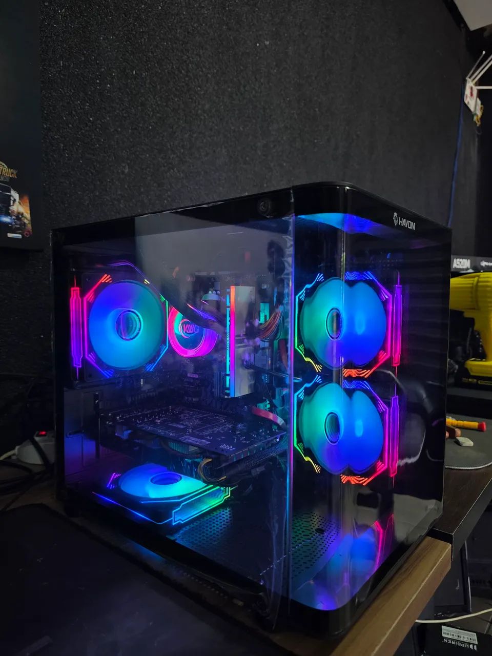 pc gamer cpu ou completo passo cartão entrego 