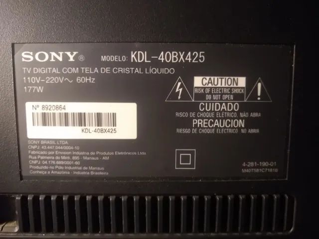 TV Sony Bravia 40 Polegadas (Não é Smart) Leia com muita atenção a descrição.. - Foto 3