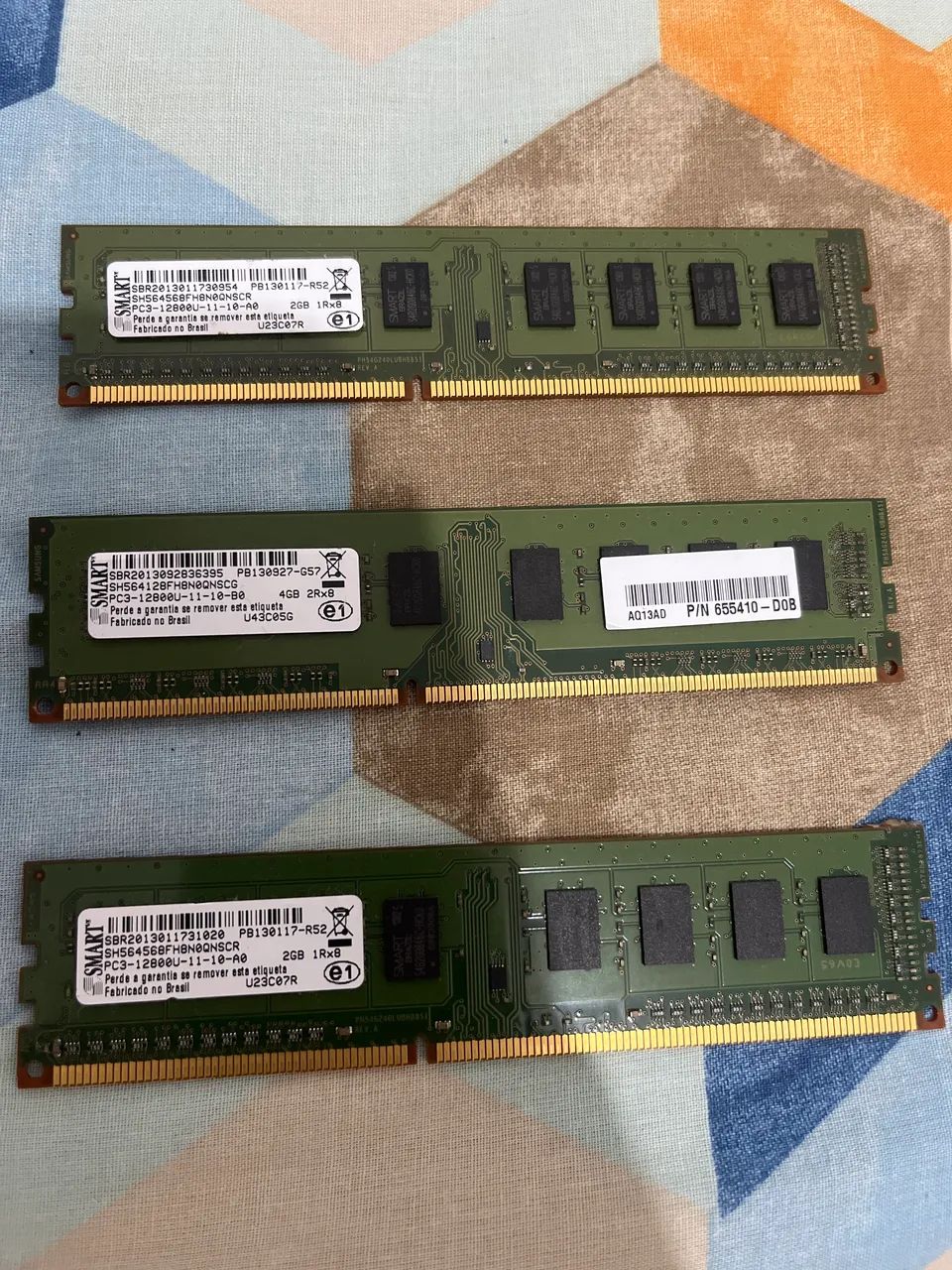 LOTE MEMÓRIAS RAM - DDR3 