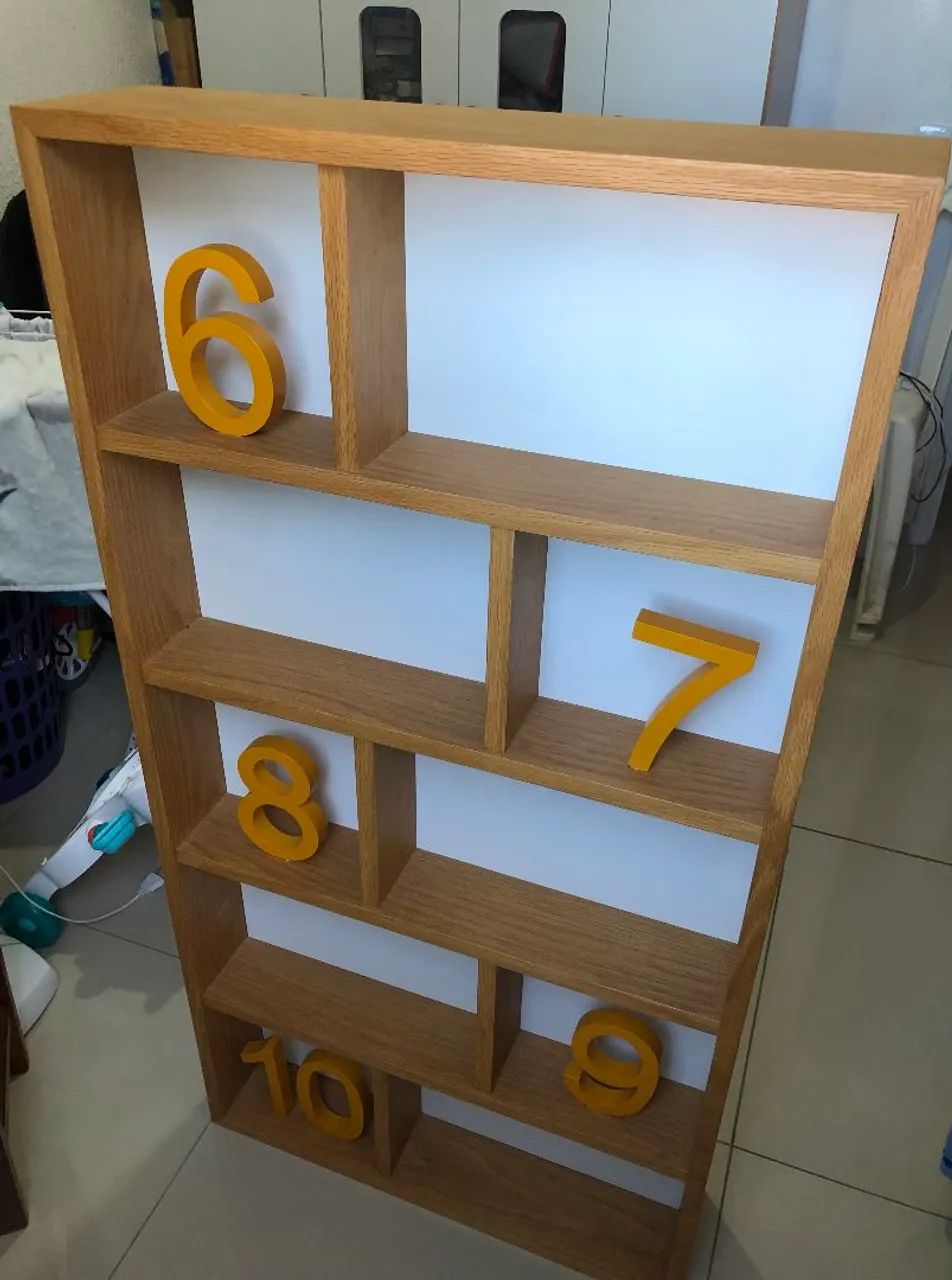 Estante Decorativa Moderna em MDF com LED - Foto 3