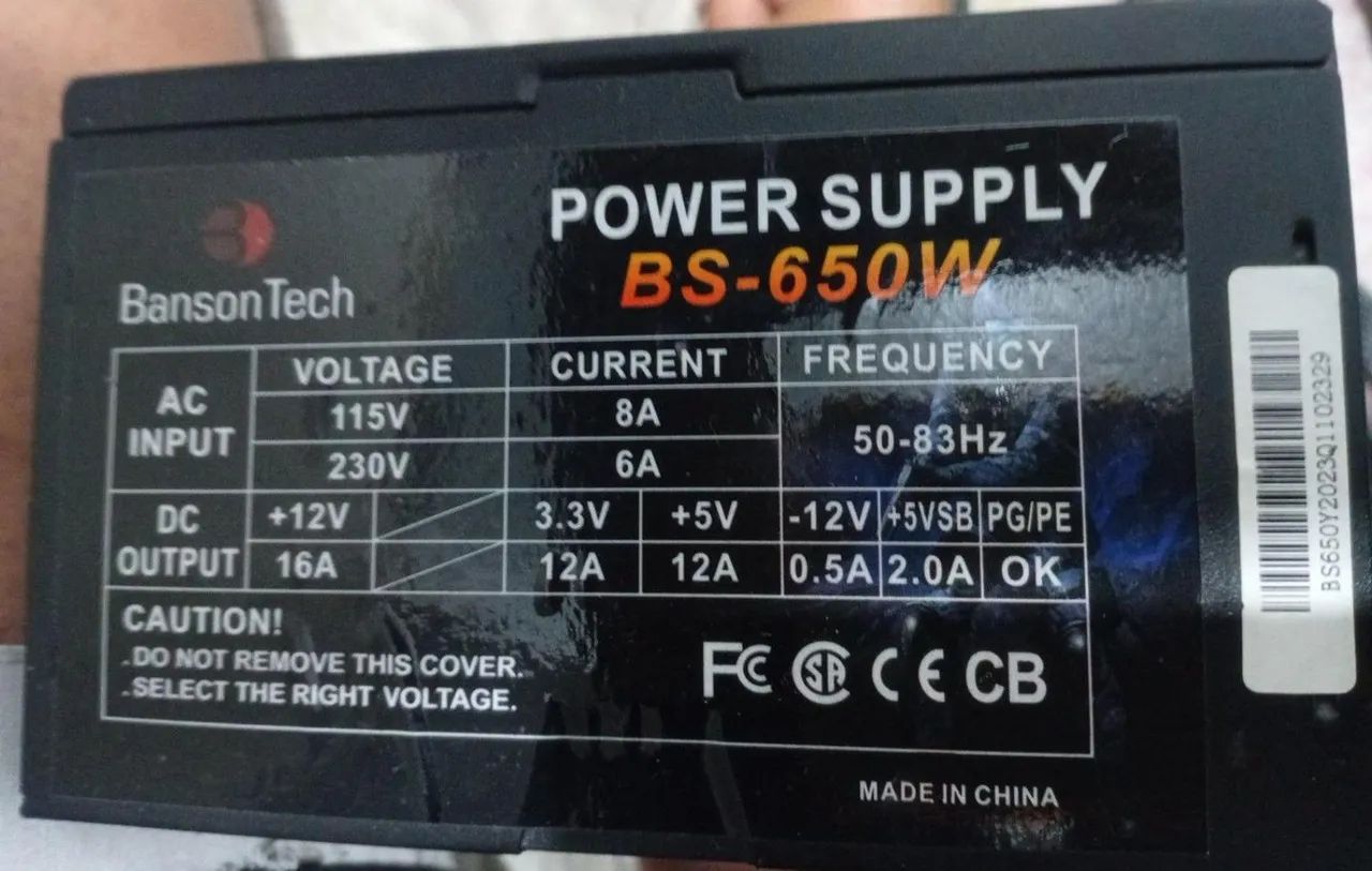Fonte 650w