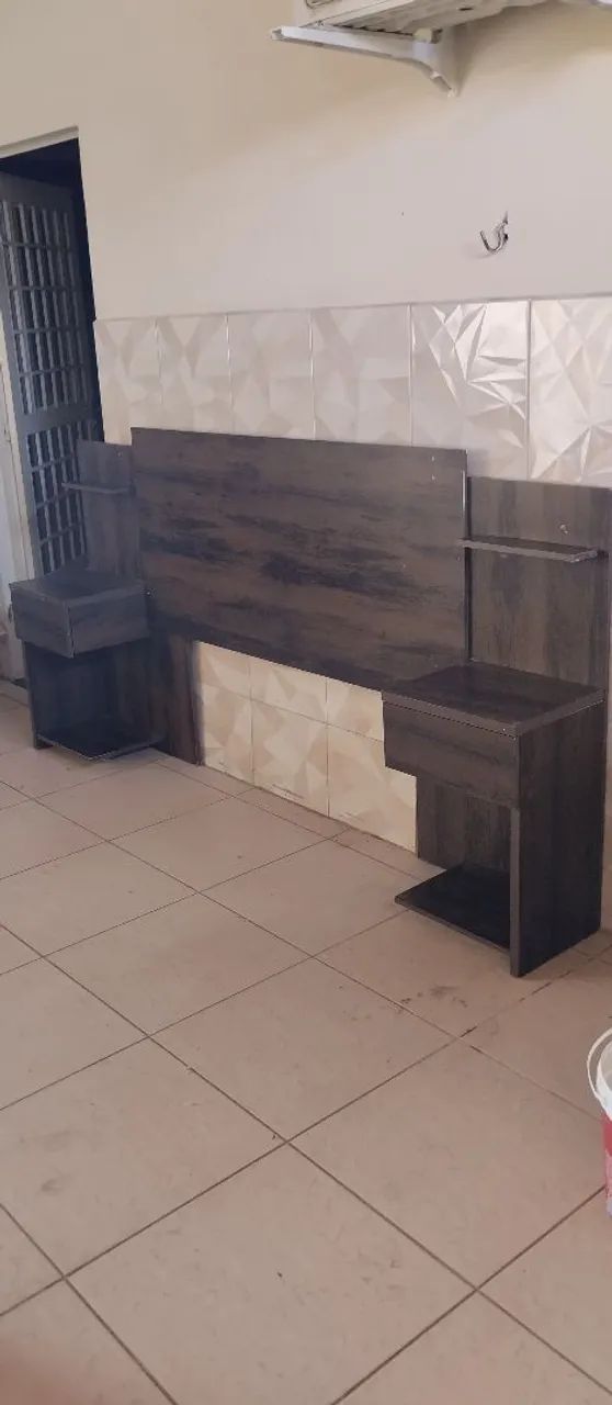 Cabeceira, cama casal com duas gavetas. *65 - Foto 3