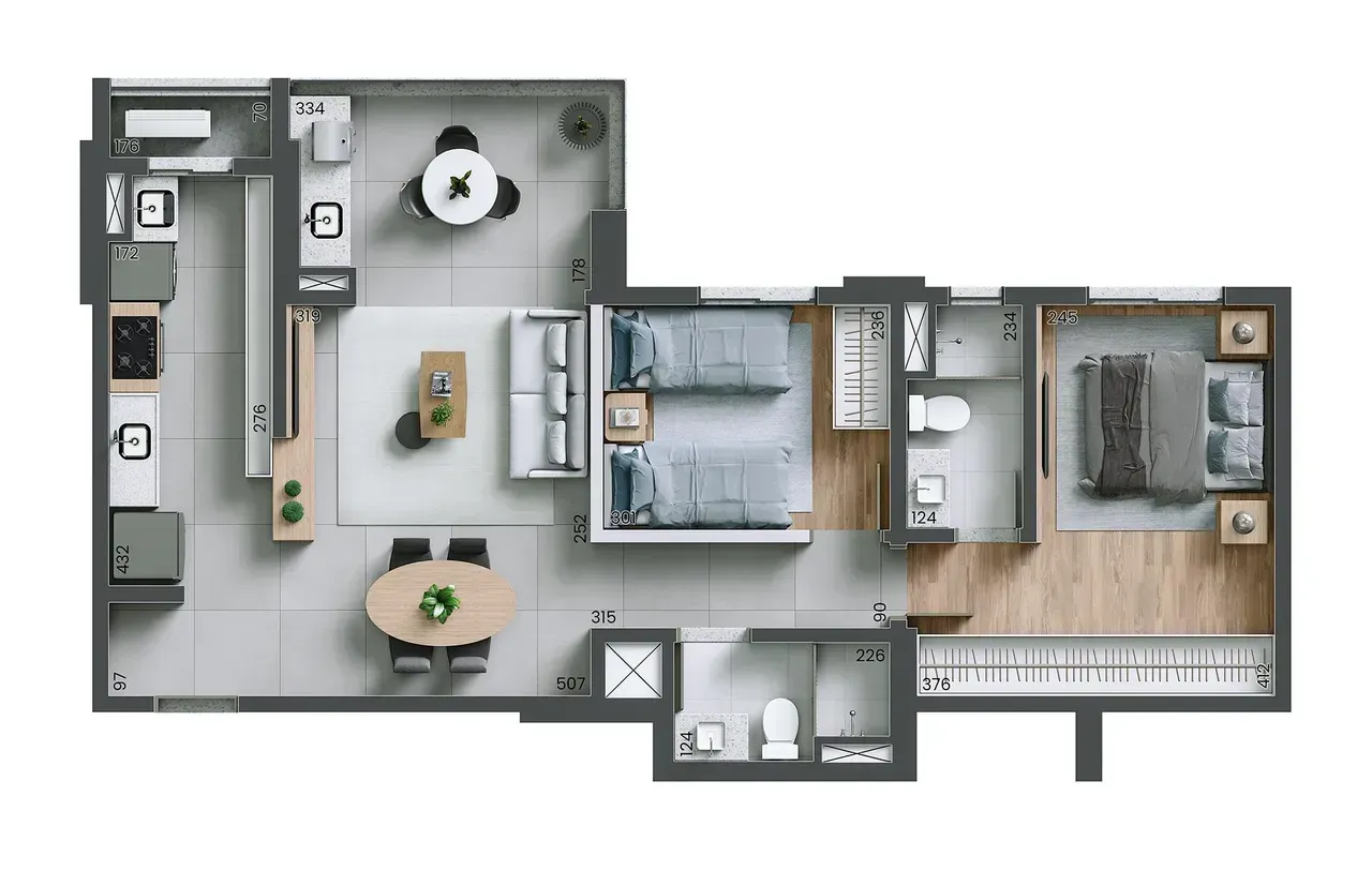 PLANTA 68m²