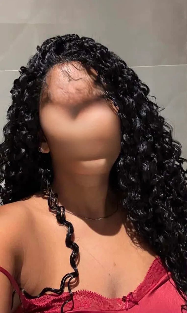 Lace Cacheada 13x4 - 26 polegadas - Preta - Fibra de Alta Temperatura - Ótimo Estado  - Foto 2