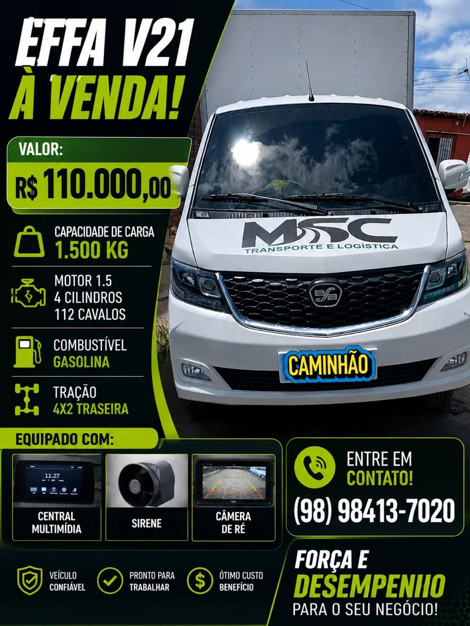 VENDO CAMINHÃO EFFA V21