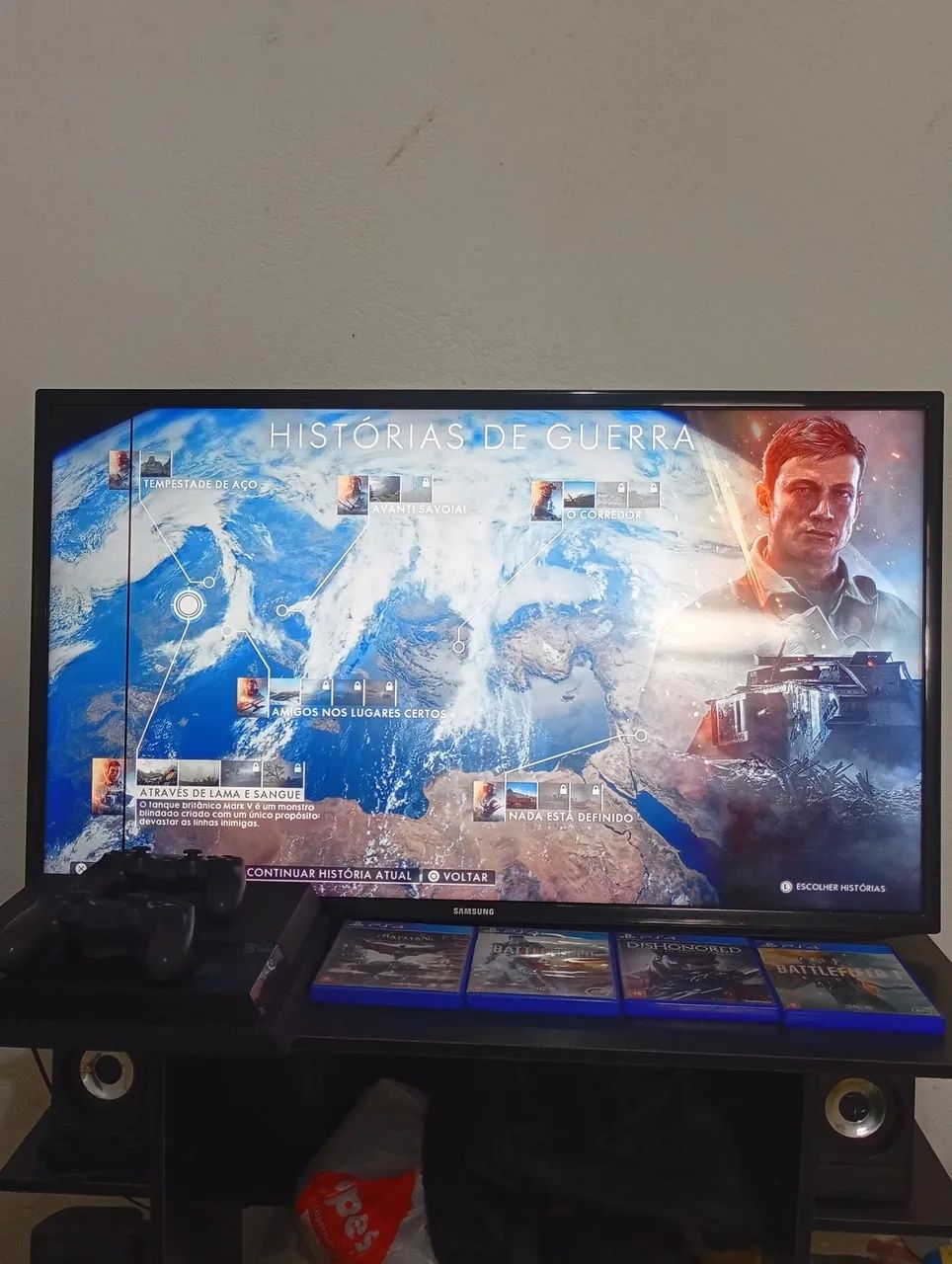 Ps4 1TB 1 controle e 3 jogos - Foto 2