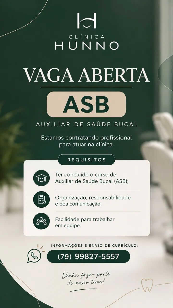 Vaga para ASB