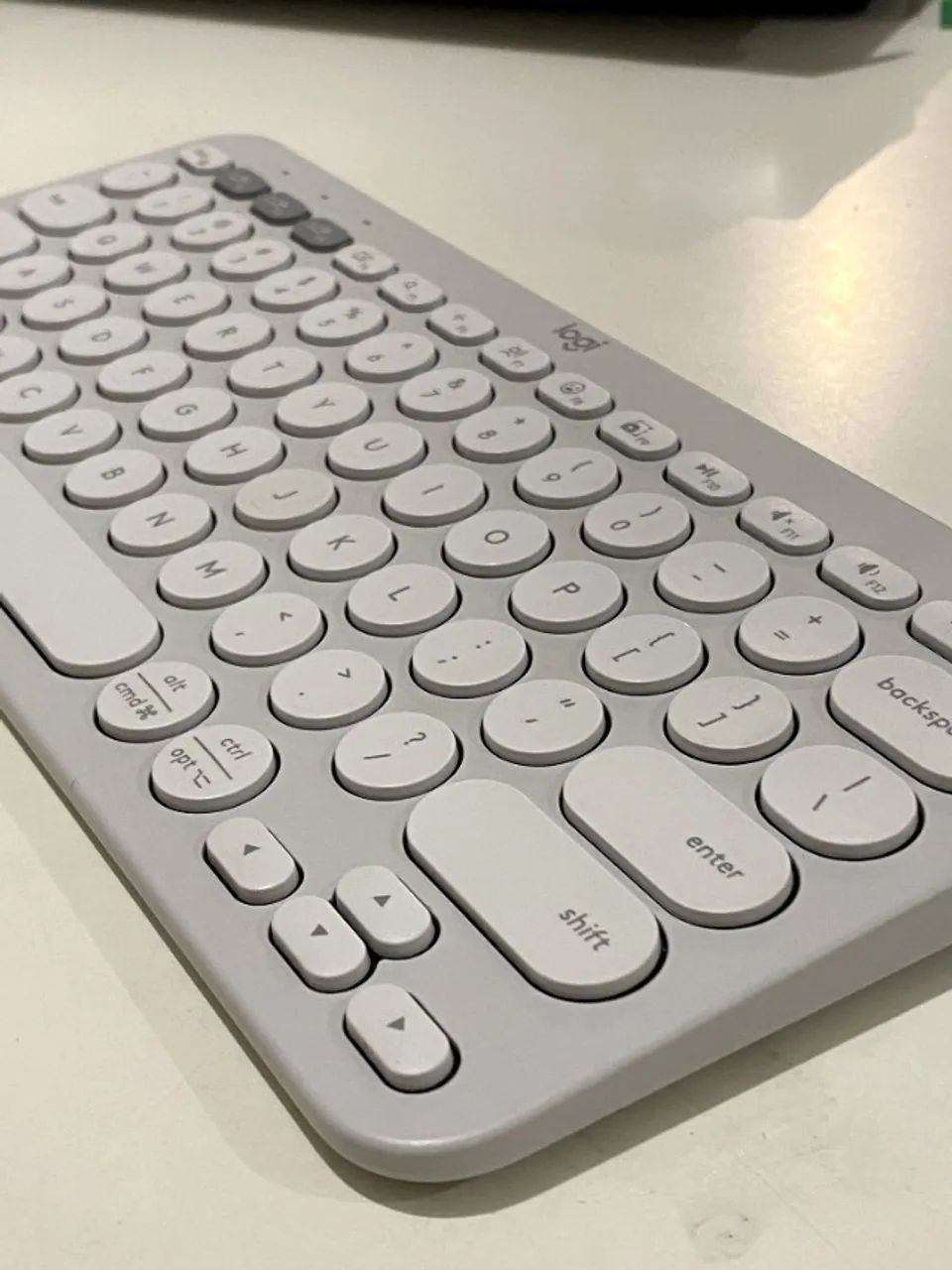 Teclado Logitech Sem Fio - Keys 2 K380s Branco