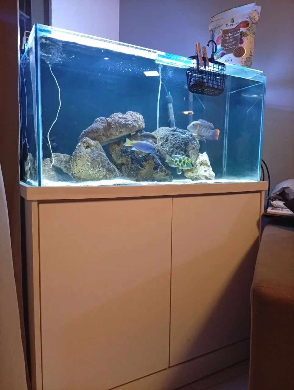 Aquário de 140lt com móvel completo 