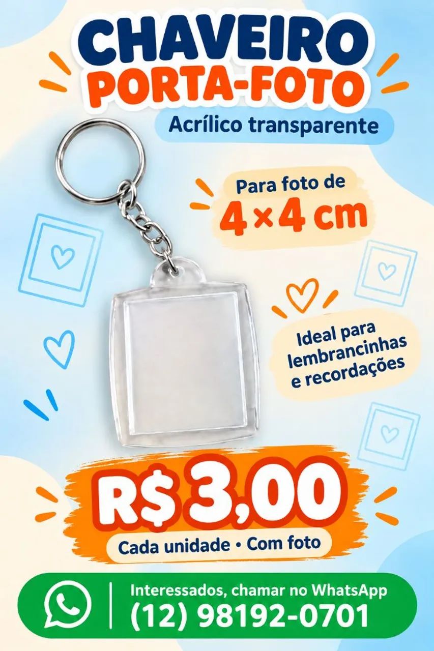 Chaveiro para lembrancinha