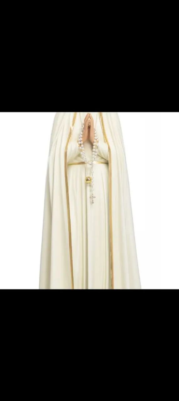 Imagem de Nossa Senhora de Fátima 120cm - Resina com Coroa | Nova - Foto 2
